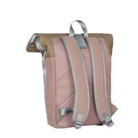 New Rebels Ferron New York Rolltop Rugzak 16L Oud Roze - thumbnail