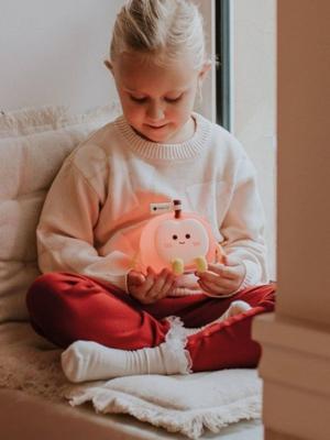 Oplaadbaar nachtlampje appel rood Oplaadbaar nachtlampje appel rood