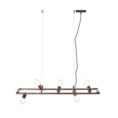 Brilliant lamp Kalla hanglamp 5flg antiek / zwart