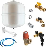 Installatiepakket voor CV ketel - Bonfix - 18 liter - 1 bar - wit - thumbnail