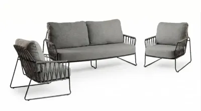 Tierra Outdoor stoel-bank loungeset rivera mountain grey