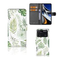 Xiaomi Poco X4 Pro 5G Hoesje Leaves - thumbnail