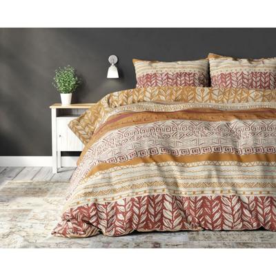 Sleeptime - Artic Wave Dekbedovertrek Katoen - Oranje - 140 x 220