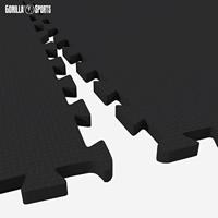 Sportschool Vloer Beschermingsmatten (8 stuks, totaal 2,88 m2) Zwart - thumbnail