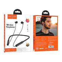Hoco ES58 - Sound Tide Sports draadloze Bluetooth-headset, Bluetooth V5.0, gebruiksduur: tot 15 uur, standby-tijd: tot 200 uur, compatibel met iPhone Samsung OnePlus Huawei Xiaomi Oppo - zwart - thumbnail