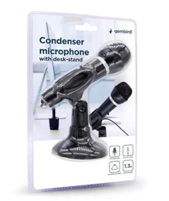 Condensator microfoon met bureaustandaard, zwart