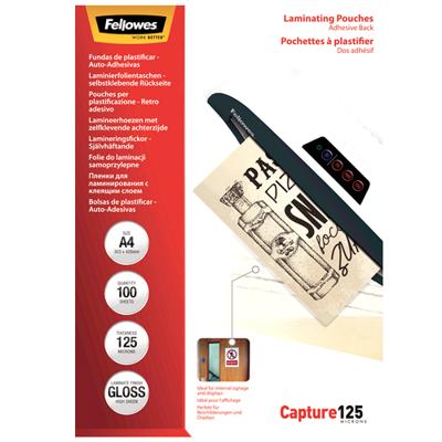 Fellowes lamineerhoes Capture125 ft A4, 250 micron (2 x 125 micron), pak van 100 stuks, mat