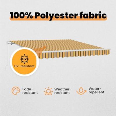 VidaXL Inklapbaar zonnescherm multikleur 350 x 250 cm