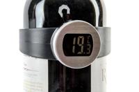 Wijnthermometer DKD Home Decor Roestvrij staal ABS Plastic 7,5 x 7,5 x 4 cm - thumbnail