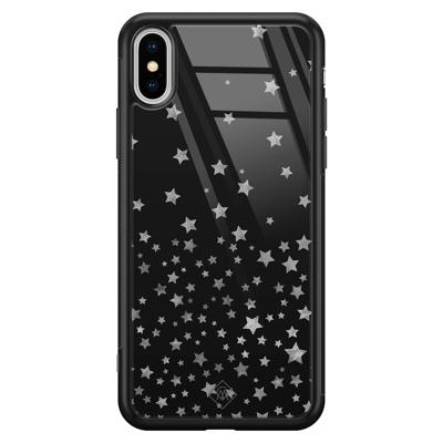 iPhone XS Max glazen hardcase - Falling stars iPhone XS Max glazen hardcase - Falling stars