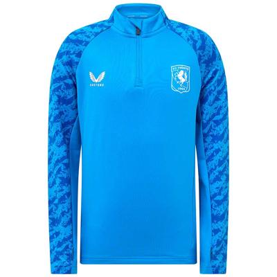Castore FC Twente Trainingstrui 1/4-Zip 2025-2026 Kids Blauw