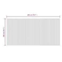 VidaXL Vloerkleed rechthoekig 100x200 cm bamboe donkerbruin - thumbnail