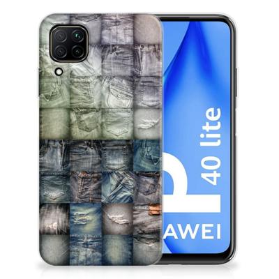Silicone Back Cover Huawei P40 Lite Spijkerbroeken Silicone Back Cover Huawei P40 Lite Spijkerbroeken