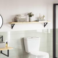 Tafelblad rechthoekig 140x20x4 cm massief acaciahout - thumbnail