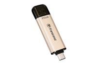 Transcend JetFlash 930C USB-stick 512 GB Goud TS512GJF930C USB-A 3.2 Gen 1, USB-C - thumbnail