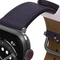 OtterBox Symmetry Cactus Leather horlogeband voor Apple Watch 46mm/45mm/44mm, vervangende duurzame, zachte band voor Apple Watch, Purper - thumbnail