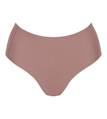 Zero Feel taille slip dames 2.0 - High waist - Hoge naadloze dames onderbroek - Katoenen kruisje - Schijnt niet door - Zwart - Huidskleur - Donkerblauw