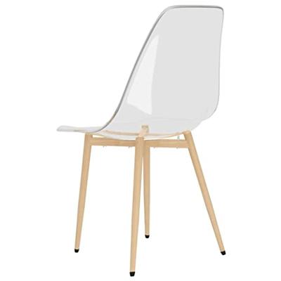 Eetkamerstoelen 4 st PET transparant Eetkamerstoelen 4 st PET transparant