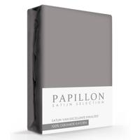 Satijn Hoeslaken Papillon Grijs-140 x 200 cm - thumbnail