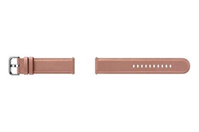 Samsung Galaxy Watch Active2 leren armband, roze goud
