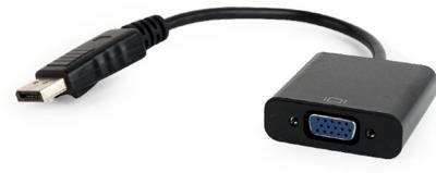 Gembird A-DPM-VGAF-02 DisplayPort naar VGA zwart kabeladapter/verloopstukje - thumbnail