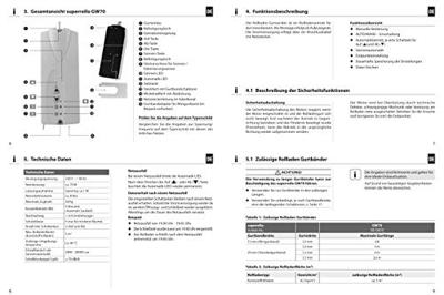 Superrollo Professional SR10070 GW70 Elektrische bandopwinder 23 mm, 15 mm, 18 mm, 21 mm, 20 mm Trekkracht (max.) 30 kg Opbouw (op muur)