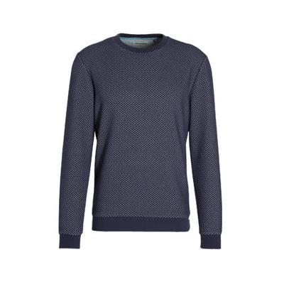 Sweater crewneck relief double fabr night