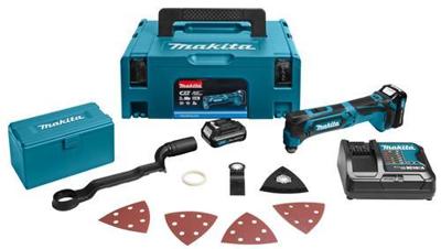 Makita TM30DSAJX4 Multitool 12V Max 2.0Ah Li-ion + Toebehoren in Mbox