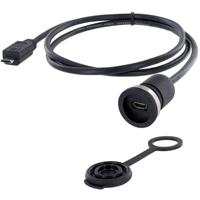 USB 2.0 bus Micro-B Chassisbus, inbouw Encitech M16 1310-1013-05 encitech 1 stuk(s) - thumbnail