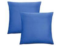Biberna Fijne jersey kussenhoes (Saffier, 40x40) - thumbnail