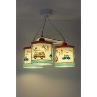 Dalber Kinderkamer hanglampPolice 3-lichts rood met blauw - 60614 - thumbnail