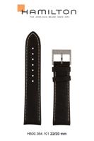 Horlogeband Hamilton H690.364.101 Leder Bruin 22mm - thumbnail