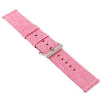 Canvas nylon bandje Fitbit Versa 1 / 2 & Lite - Roze - thumbnail