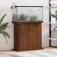 VidaXL Aquariumstandaard 81x36x73 cm bewerkt hout bruin eikenkleur - thumbnail