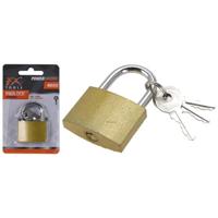 FX Tools metalen hangslot met 3 sleuteltjes 40 mm - thumbnail