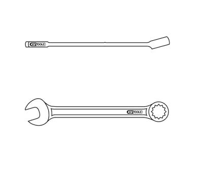 KS Tools 519.0653 519.0653 Ring-steeksleutel Sleutelbreedte (metrisch) 13 mm
