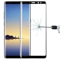 Voor Galaxy Note 8 0.3 mm 9H oppervlaktehardheid 3D gebogen zeefdruk volledige scherm getemperd glas scherm Protector(Black) - thumbnail