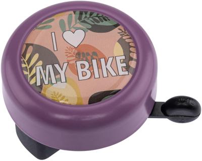REICH fietsbel "i love my bike" rich motif bell i love my bike purple pai