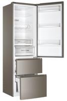 Haier 3D 60 Serie 3 A3FE837CHJ koel-vriescombinatie 371 l D Zilver - thumbnail