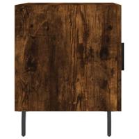 Nachtkastjes 2 st 40x40x50 cm bewerkt hout gerookt eikenkleurig - thumbnail