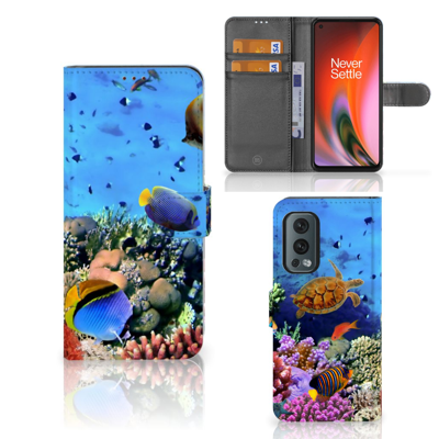 OnePlus Nord 2 5G | Telefoonhoesje | Met pasjeshouder | Vissen