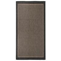 VidaXL Buitenkleed platgeweven 100x200 cm donkerbruin - thumbnail
