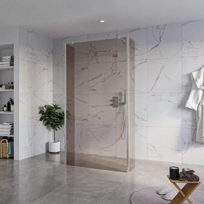 Fortifura Galeria Vrijstaande Inloopdouche - 110x200cm - Rookglas - antikalk - 8mm veiligheidsglas - 2 zijwanden 40cm - wandsteunen en hoekprofielen - Geborsteld RVS PVD (RVS) SW927769 2x/SW915252/SW797934 2x/SW798730 2x Fortifura Galeria Vrijstaande Inloopdouche - 110x200cm - Rookglas - antikalk - 8mm veiligheidsglas - 2 zijwanden 40cm - wandsteunen en hoekprofielen - Geborsteld RVS PVD (RVS) SW927769 2x/SW915252/SW797934 2x/SW798730 2x