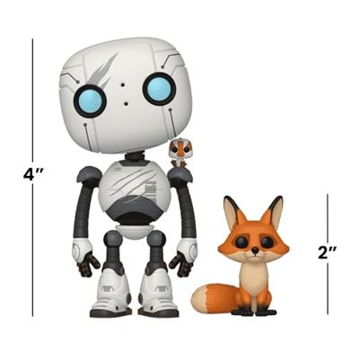 Funko Pop! Figuur - The Wild Robot - Roz met Joli-Bec & Escobar - 10 cm Vinyl - Zorgvuldige details