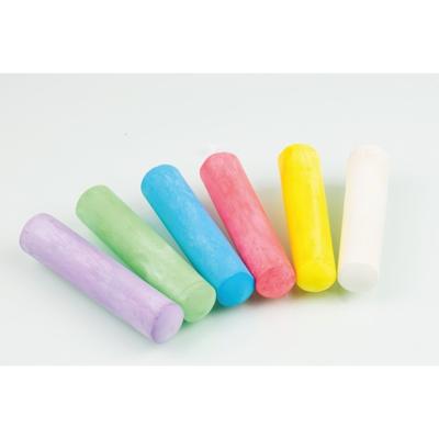 Eberhard Faber EF-526506 Stoepkrijt 4-kantig 6 Kleuren