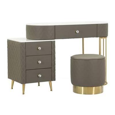 Mauro Ferretti Sharon Grijs kunstleer dressing met poef