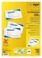 Visitekaart sigel 85x55 blanco 225gr ronde hoek wt | 10 stuks - thumbnail