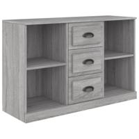 Dressoir 104,5x35,5x67,5 cm bewerkt hout sonoma grijs - thumbnail