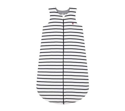 Katoenen slaapzak met strepen blauw, gestreept