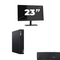 Lenovo ThinkCentre M70q USFF - Intel Core i5-10e Generatie - 8GB RAM - 256GB SSD - Windows 11 + 1x 23 inch Monitor - thumbnail